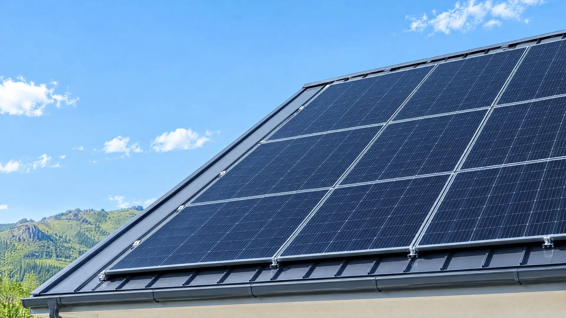 Байшингийн дээвэр дээрх Trina Solar Vertex хавтан